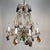 Offered for your consideration is an original Antique Murano Colorful Venetian Beaded Fruit Grape Pear Apple Chandelier...