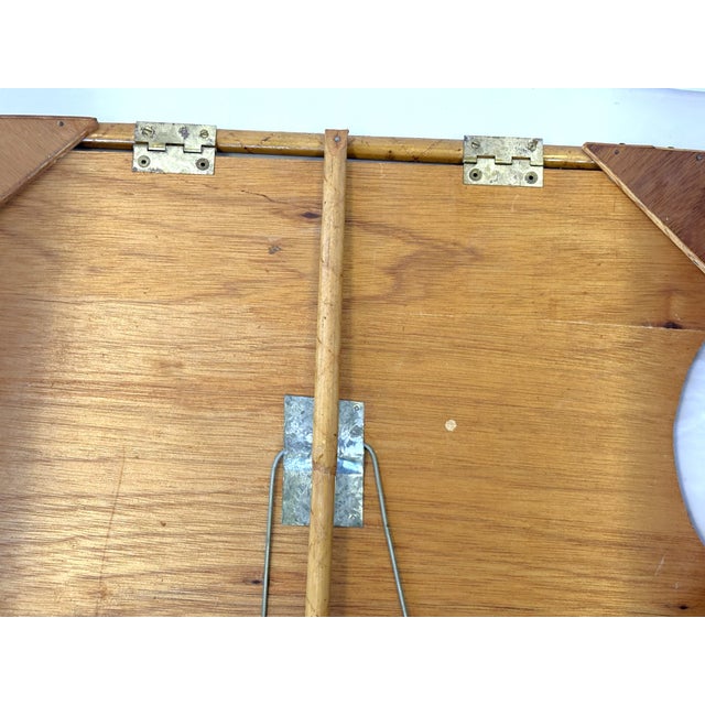 1970's Bamboo Bedroom Tilt Top Tray Table Made in Hong Kong For Sale - Image 16 of 17