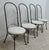 1960s 4 French Regency Cane Back Wrought Iron Dining Room Side Chairs Coleman Kalick For Sale - Image 5 of 12