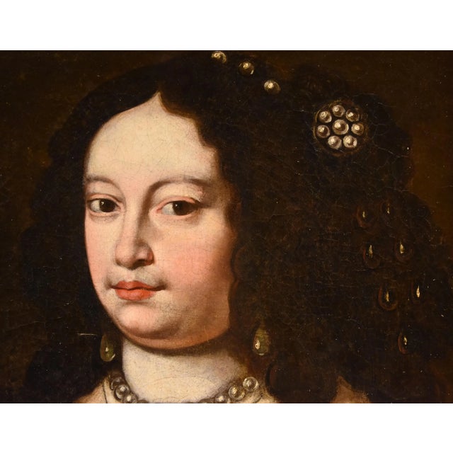 Jan Van Gelder, Portrait of Duchess Vittoria Farnese d'Este, 1670, Oil on Canvas, Framed For Sale - Image 8 of 15