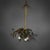 Holly-Shaped Ceiling Lamp in Brass, France, 1920 For Sale - Image 9 of 9