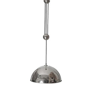 Solan Ceiling Light in Nickel with Counterweight by Florian Schulz, 1970s For Sale