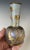 Fine Antique Art Nouveau Iridescent Satin Glass Vase W/ Gilt Bronze Overlay For Sale - Image 11 of 15