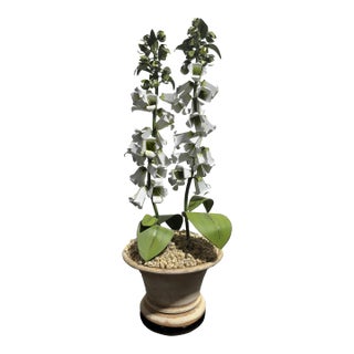 Late 20th Century Metal Foxglove Sculpture For Sale