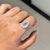 Contemporary 14k White Gold Double Halo Diamond Paraiba Tourmaline 1Carat Engagement Ring Size 6.5 For Sale - Image 3 of 18
