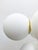 Not Yet Made - Made To Order 21st Century Italian Grappolo Polished Brass Matte White Murano Glass Chandelier by Fabio LTD For Sale - Image 5 of 6