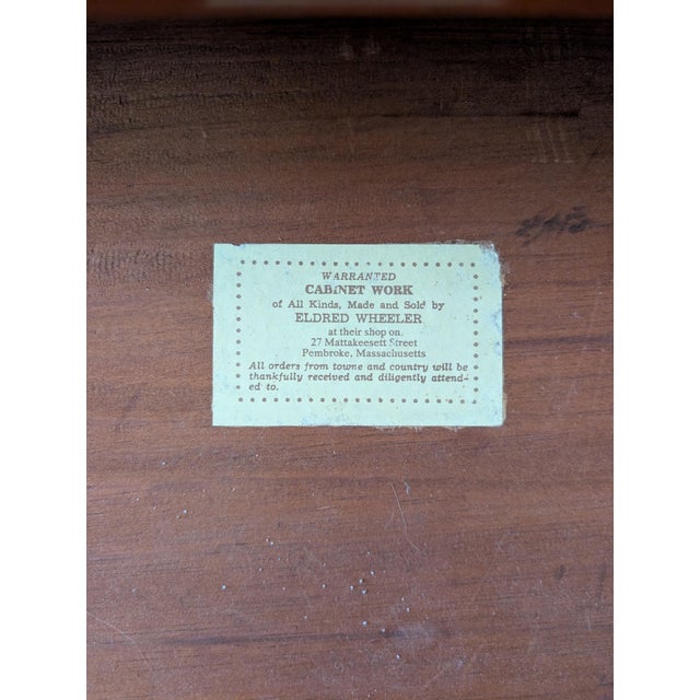 Queen Anne Late 20th Century Eldred Wheeler Slate Top Queen Anne Lowboy For Sale - Image 3 of 14