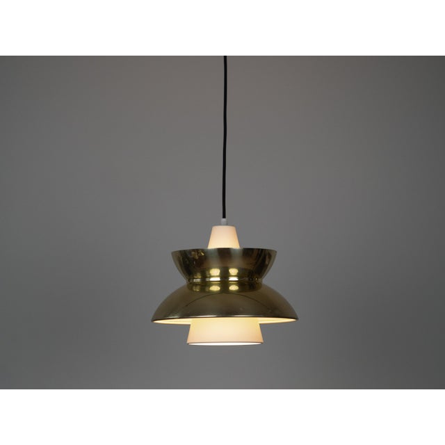 Louis Poulsen Vintage Danish Pendant Lamps by Henning Klok for Louis Poulsen, 1950s, Set of 2 For Sale - Image 4 of 15