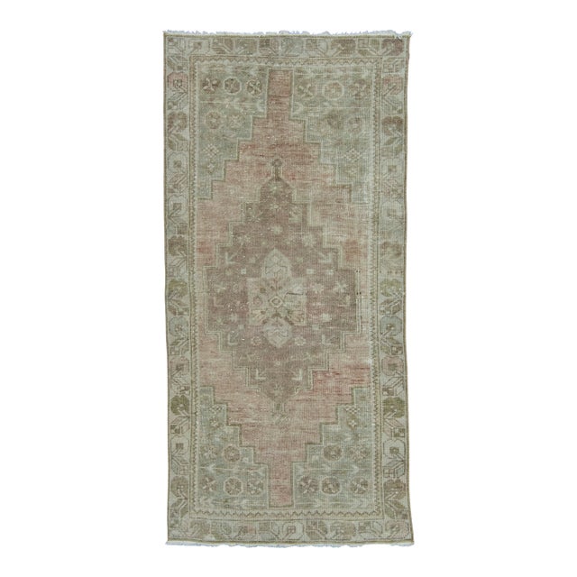 Turkish Vintage Rug 3'3" x 6'11" #19809 For Sale