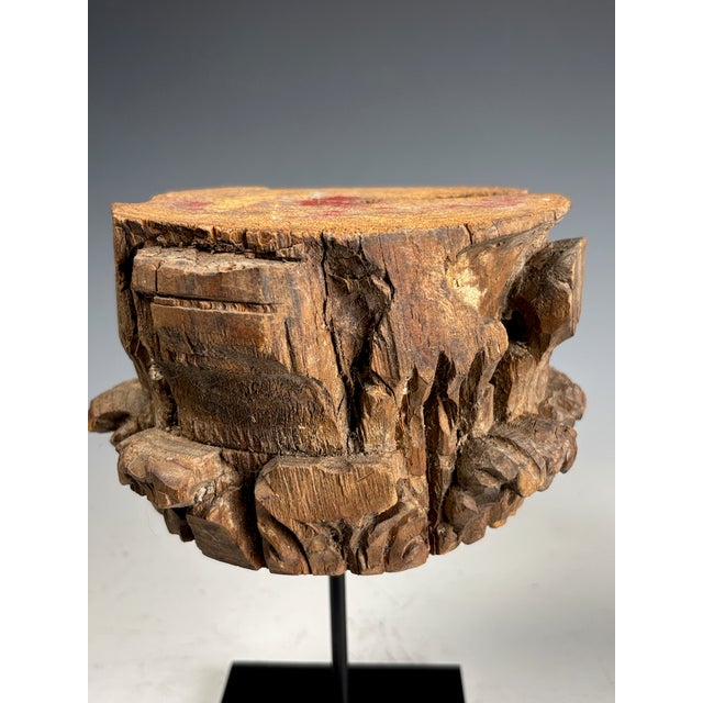 Antique Carved Wooden Corinthian Capitals, 1880, Set of 2 For Sale - Image 10 of 16