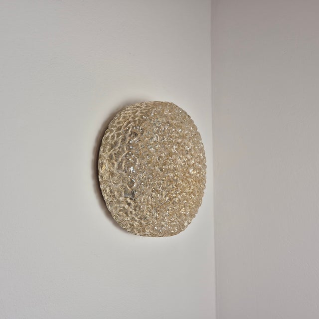 Large Gold Flush Mount Ceiling from Limburg, 1960s, in Flawless conditions. Designed 1960 to 1969 This piece has an...