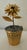 Rancho Alegre gilt sterling silver potted flower. Potted in a woven basket pot, signed Rancho Alegre and stamped sterling...