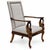 Wood 19th-C. Italian Neo-Classical Style Walnut Swan Form Bergere Chair For Sale - Image 7 of 12
