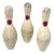 Original Vintage American Mid 20th Century Wood Bowling Pins. Lot of 3 For Sale