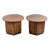 1960s Pair of Mid Century Modern Lane Rhythm Hexagonal Drum Tables With Doors - a Pair For Sale