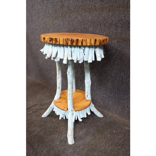 Mid Century Adirondack Accent Table For Sale In Philadelphia - Image 6 of 7