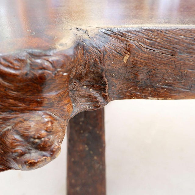 1950s Large Mid-Century Brutalist Live Edge Coffee Table, 1950s For Sale - Image 5 of 16