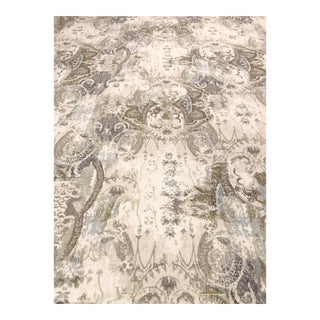 Portfolio Textiles Timuri Transitional Vineyard Printed Linen Drapery Fabric - 28 Yards For Sale