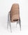 Mid-Century Modern Krueger Metal Products Fiberglass Stacking Chairs Taupe Sand Tan a Set of Seven For Sale - Image 3 of 15