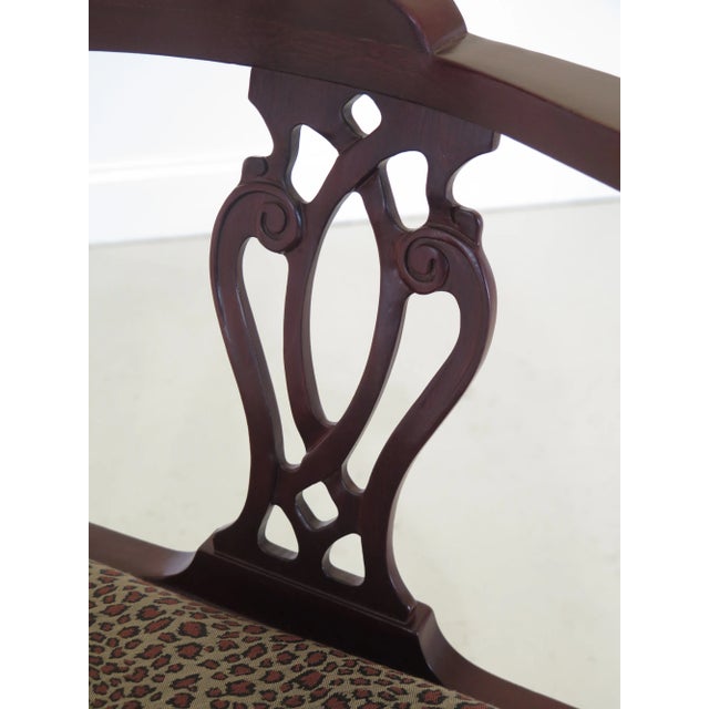 Chippendale Hancock & Moore Ball & Claw Mahogany Corner Chair For Sale - Image 3 of 10