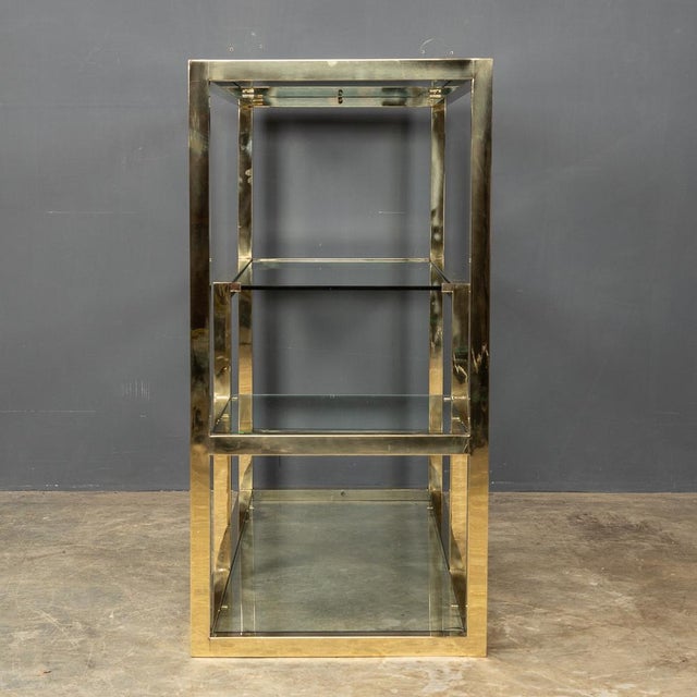Antique Etagere in Chromed Brass, 1970 For Sale - Image 9 of 17