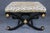 1970's Directoire Style Ebonized X Bench With Cheetah Print For Sale - Image 4 of 7