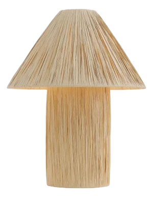 Cassie 20" Textured Paper Table Lamp in Natural