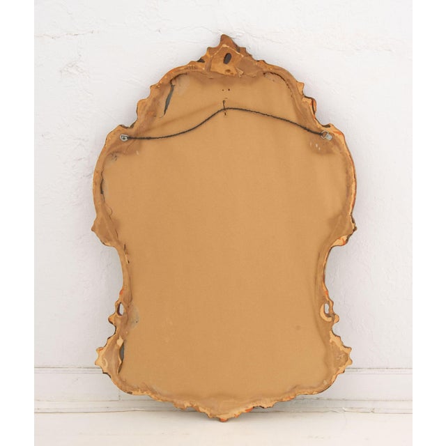 Gold Baroque Style Giltwood Framed Mirror For Sale - Image 8 of 8