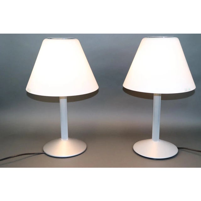Itre Carlo Nason Murano Glass Table Lamps by Itre - a Pair For Sale - Image 4 of 13