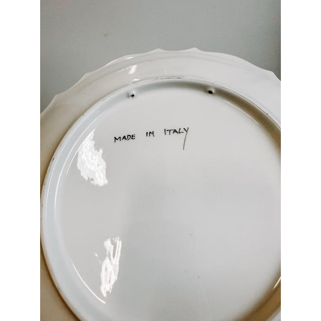 Vintage Italian Trompe l'Oeil Fig Plate For Sale - Image 6 of 6