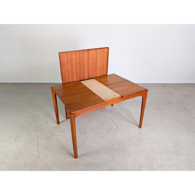 Vintage Extendable Dining Table in Teak by Henning Kjærnulf For Sale - Image 6 of 11