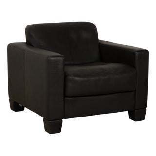 DS-270 Leather Armchair in Black Slate from de Sede For Sale