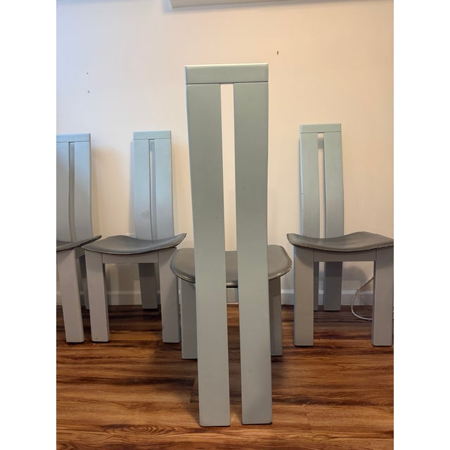 Costatini-Style Dining Chair Set of 6 - 1970s For Sale - Image 10 of 11