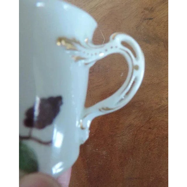 18th Century Chelsea Porcelain Gold Anchor Botanical Coffee Can For Sale - Image 9 of 11