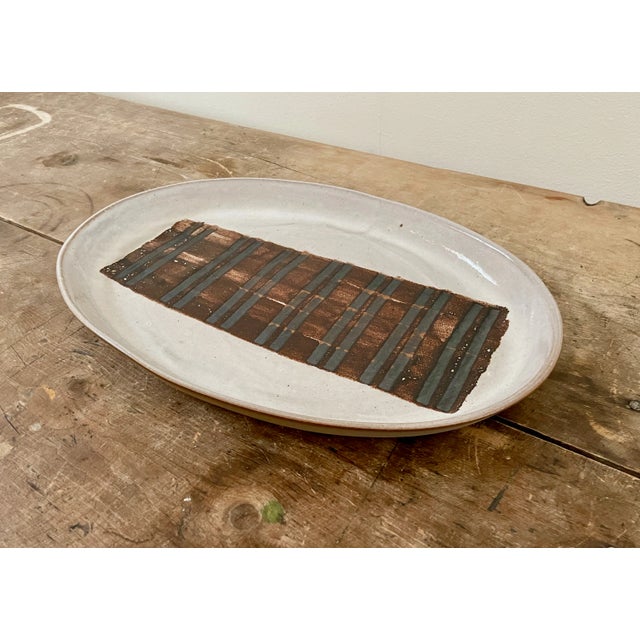1960s Martz | Studio Pottery Platter For Sale In Los Angeles - Image 6 of 8