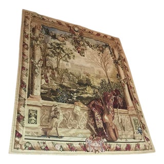1990s Chateau De Monceau Royal Month of December Tapestry For Sale