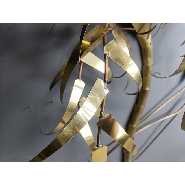 Palm Tree Wall Light from Daniel dHaeseleer, 1970s For Sale - Image 4 of 13