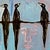 Original acrylic painting on board Crows by Eric Legge folk art Outsider art Georgia artist USA seven crows sitting on a...