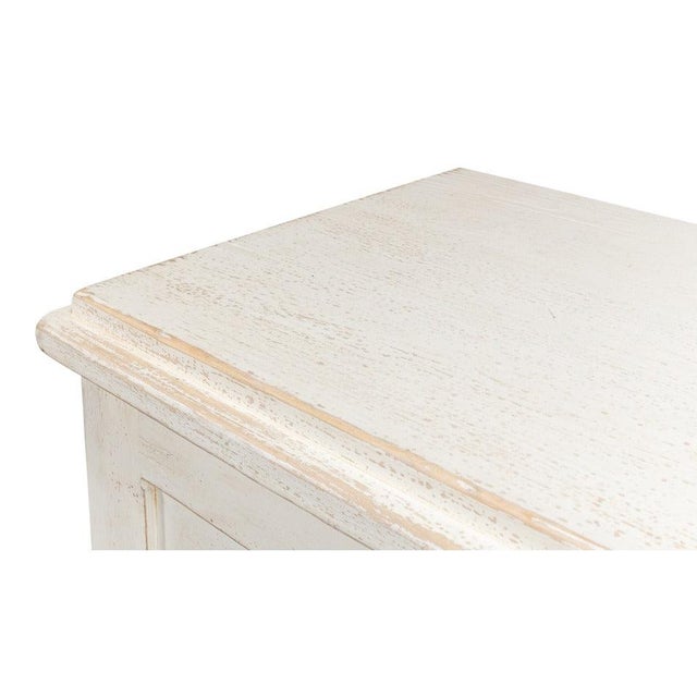 French Country 4-Door Sideboard, 88" - Whitewashed Reclaimed Pine For Sale In Raleigh - Image 6 of 11
