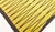 Vibrant Vintage Swedish Pile Rug in Yellow and Charcoal Size: 4'3" × 6'6" (129 × 198 cm) Bold, playful, and unmistakably...