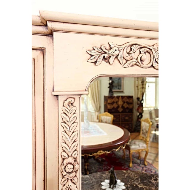 2000 - 2009 Neo-Baroque Chest of Drawers with Mirror and Marble Top For Sale - Image 5 of 7