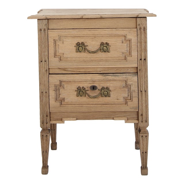 Small Neoclassical Louis XVI Oak Chest of Drawers, Late 19th Century For Sale