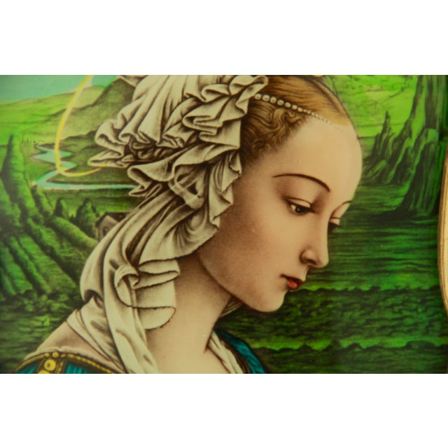 Art Deco Lippina St. Mary Illuminated Wall Picture, Italy, 1940s For Sale - Image 4 of 10