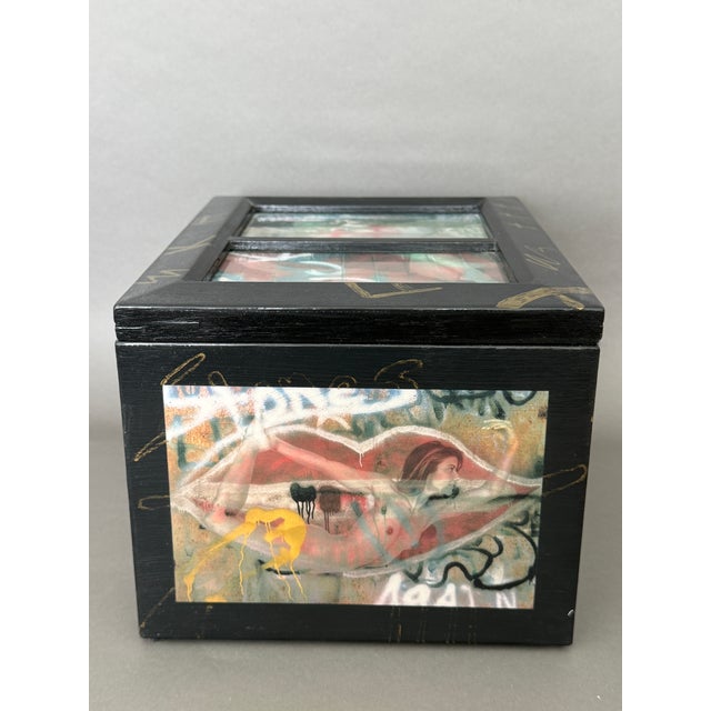 One of a Kind Graffiti Bodies Decorative Art Box For Sale In Tampa - Image 6 of 10