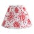 The House of Scalamandré Fireworks Pleated Shade, Red on White For Sale