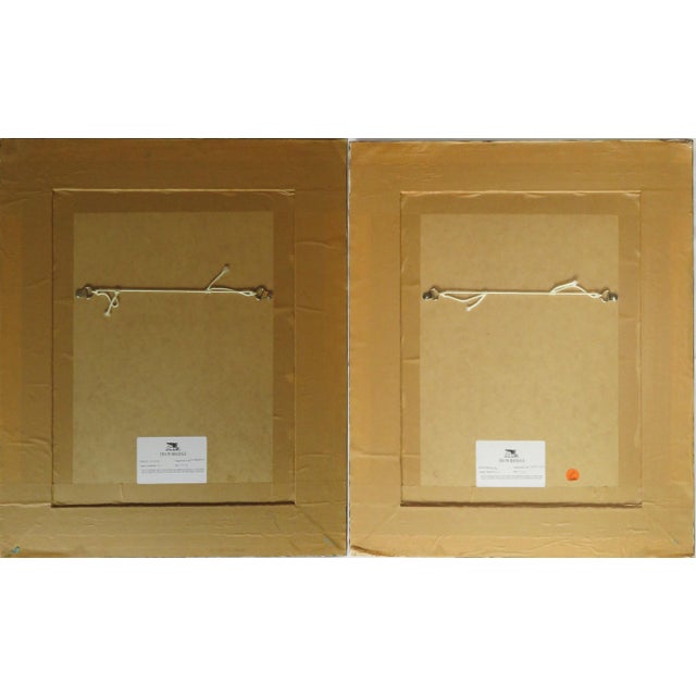 Trowbridge Gallery Art Frames With Botanical Prints a Pair Chairish