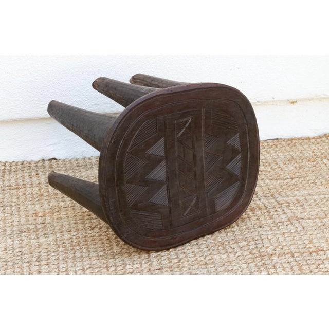 Authentic African Tribal Stool For Sale In Los Angeles - Image 6 of 7