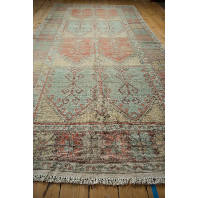 Vintage Distressed Oushak Rug Runner - 5'6" x 11'10" For Sale - Image 11 of 12