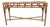 Late 20th Century Coastal Bamboo Sofa Console Table Server Rattan Glass Top For Sale