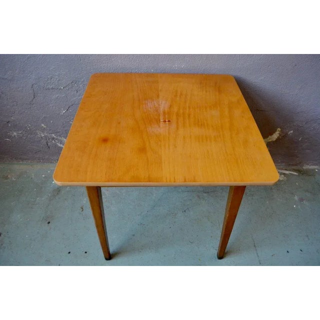 Vintage Bistro Table with Compass Feet For Sale - Image 10 of 18